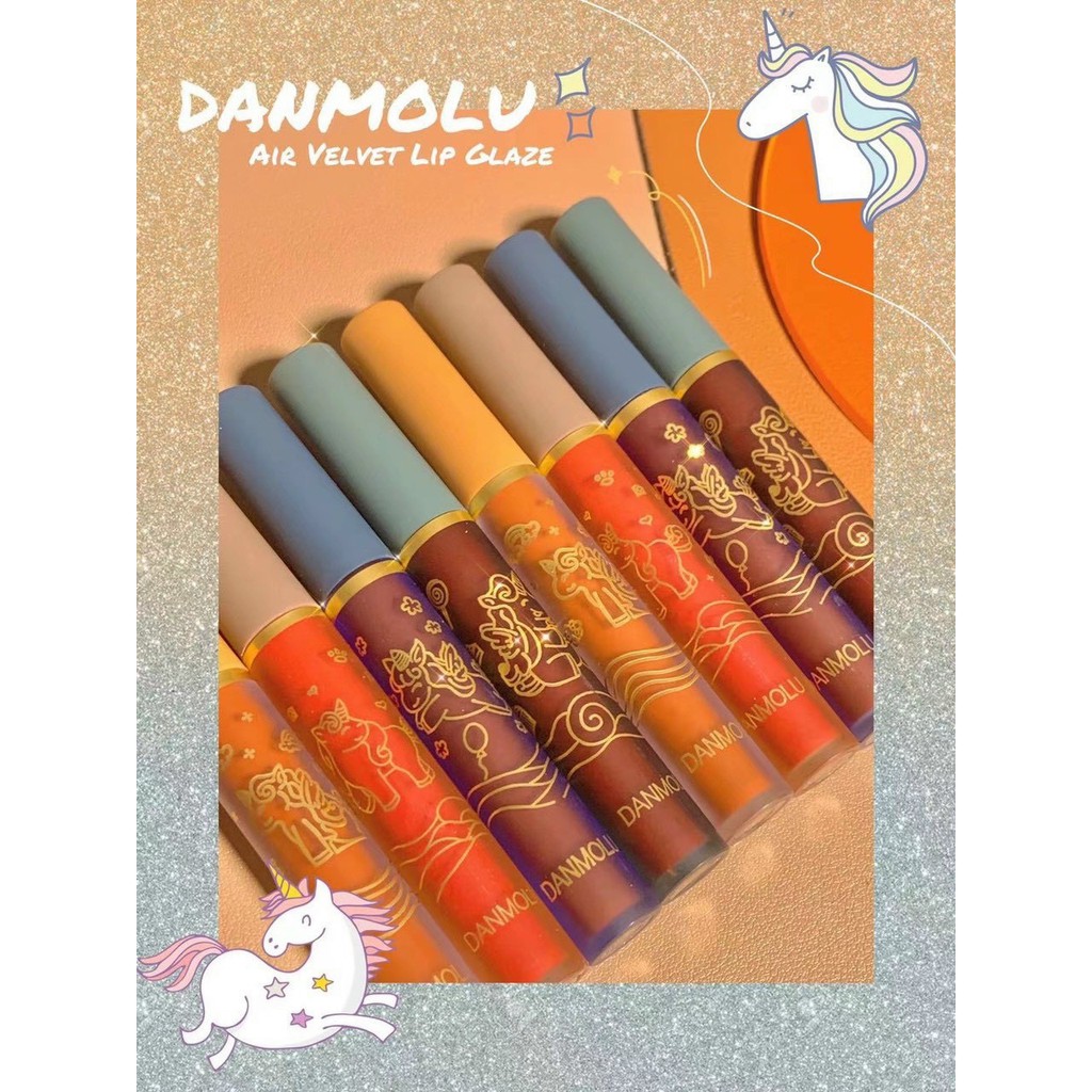 Set 4 Son Kem Lì Danmolu Beauty Mềm Mướt Môi