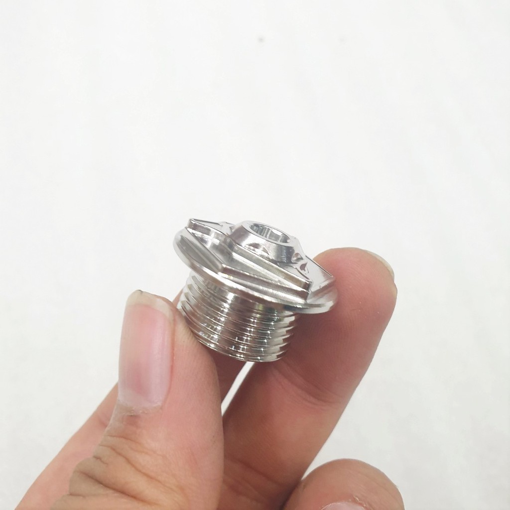 Ốc Thăm Nhớt Salaza V2 Inox gắn cho Suzuki