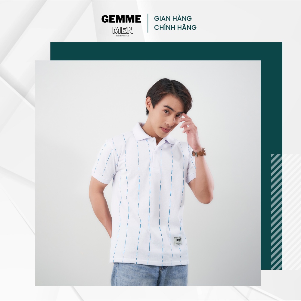 Áo thun polo big size GEMME MEN chuẩn form, trẻ trung, thanh lịch, đủ màu, Big Size 55- 130kg