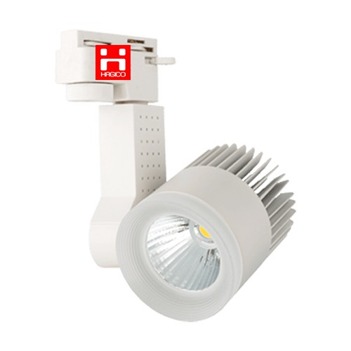 Đèn LED ray rọi COB mắt trâu 20W vỏ trắng ánh sáng trắng ánh sáng vàng ánh sáng trung tính