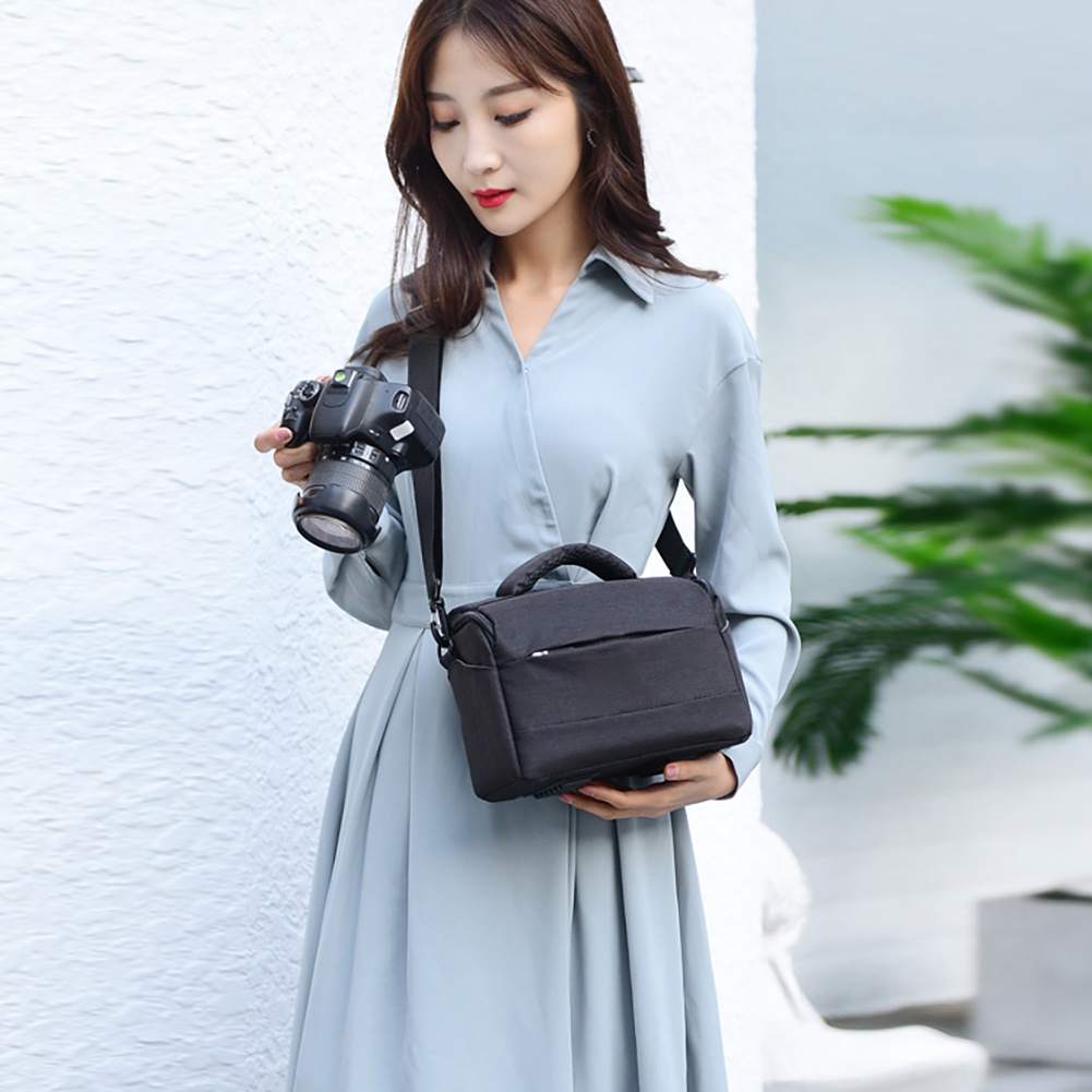 Túi đựng máy ảnh DSLR đeo vai có khóa kéo thoáng khí