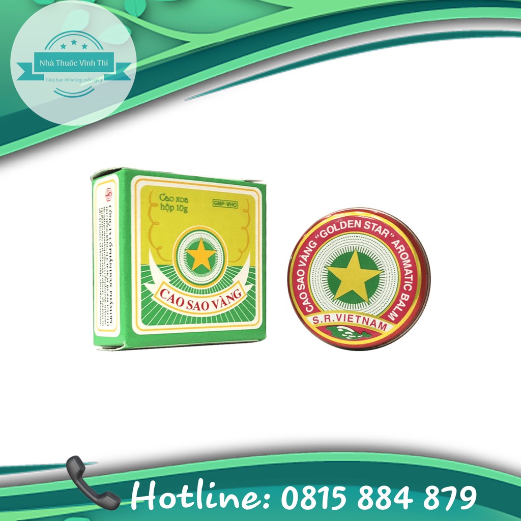 Cao Sao Vàng 10g - Dầu Cù Là Sao Vàng OPC