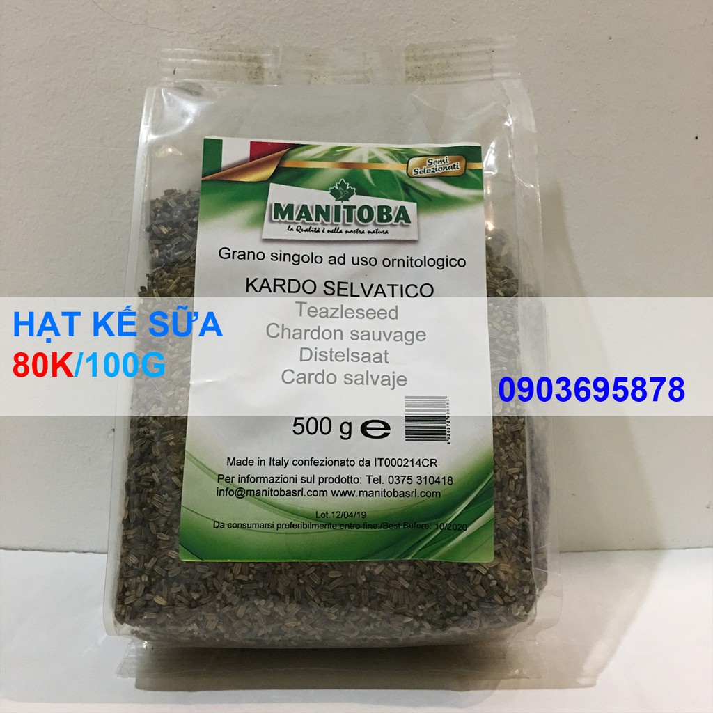 hạt kế sữa cho chim gói 100g