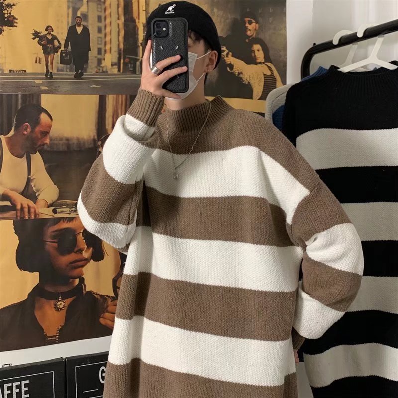 Áo len dài tay cổ cao thời trang Hàn Quốc cho nam