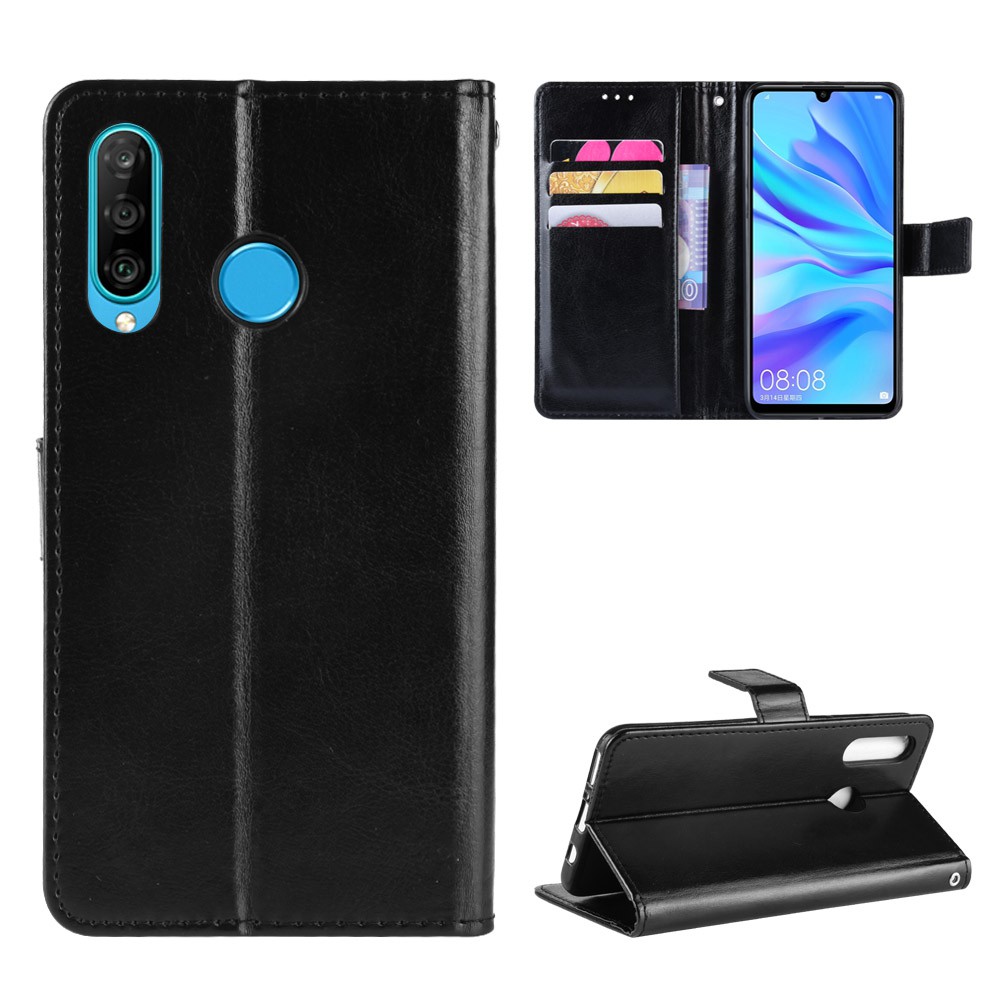 Bao Da Điện Thoại Nắp Gập Cài Khóa Có Ngăn Đựng Thẻ Cho Huawei P30 lite P20 Pro Y7 Pro Y9 2019 Mate 20