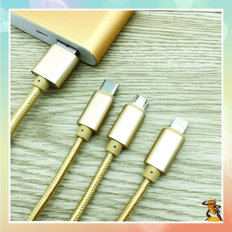 Dây , Cáp sạc nhanh bọc dù chống đứt cho điện thoại iphone,ipad, samsung, oppo, vivo, sony- Micro USB, Lightning, Type-C