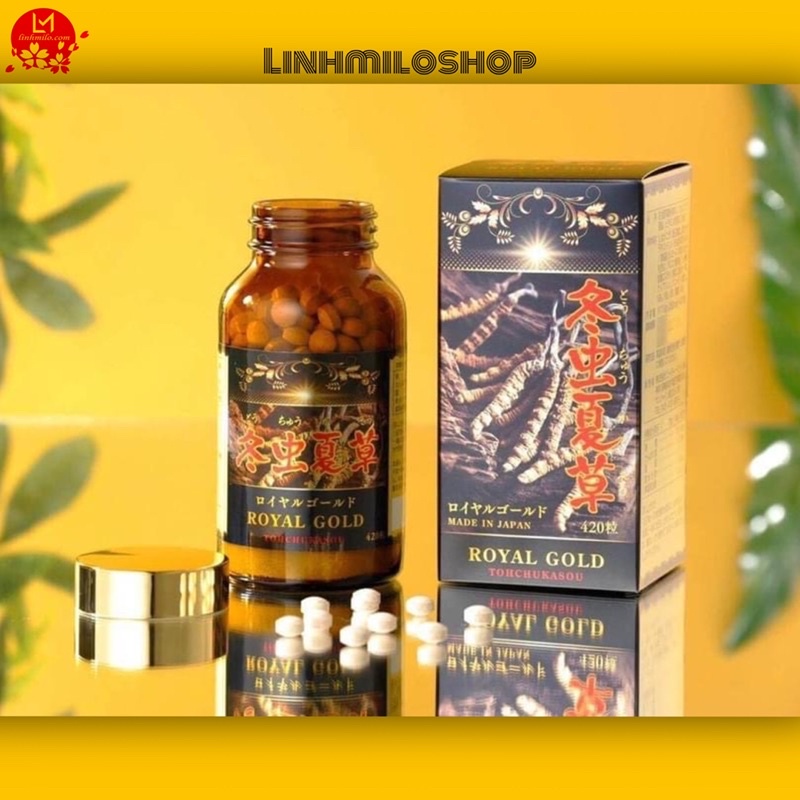 Viên uống Đông trùng hạ thảo Royal Gold 420 viên Nhật Bản Chính Hãng