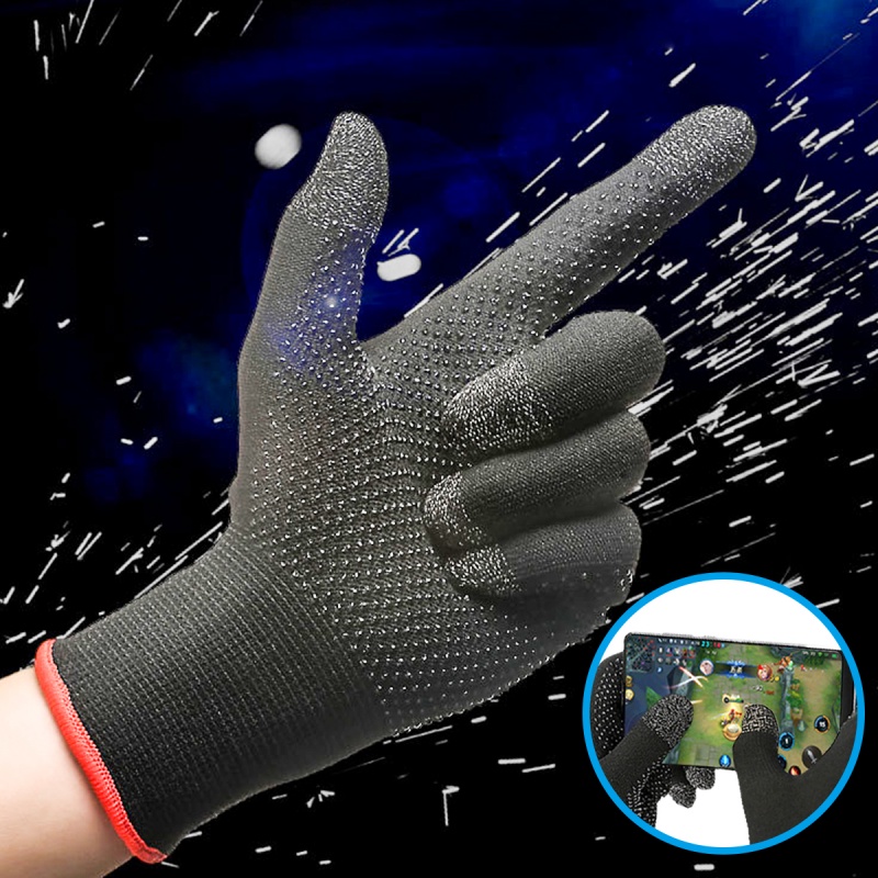 HdoorLink Set 2 găng tay có chia ngón tay dành cho chơi game PUBG trên điện thoại màn hình cảm ứng chống đổ mồ hôi