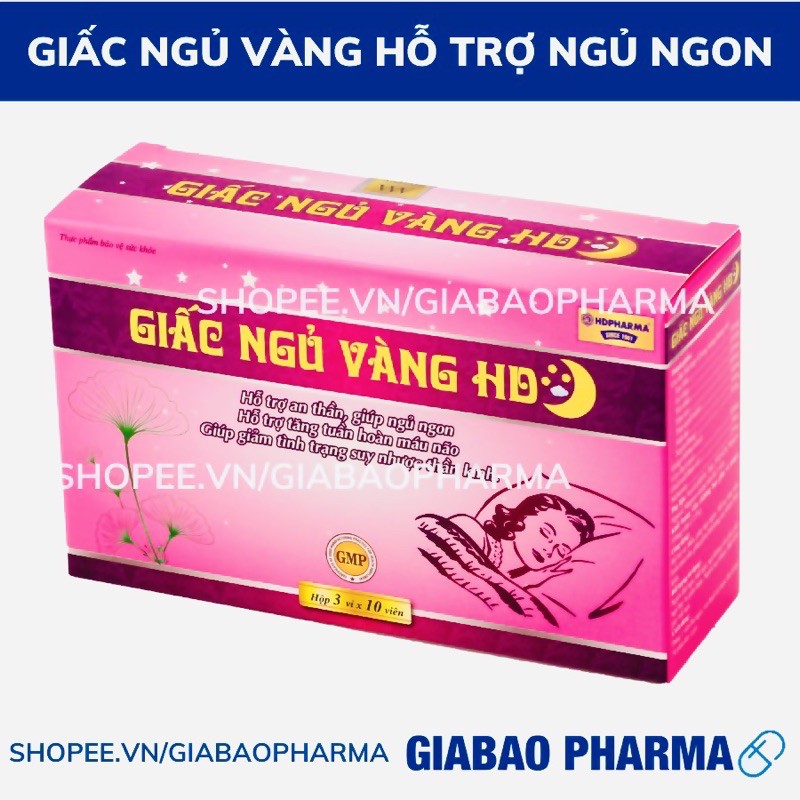 Viên uống GIẤC NGỦ VÀNG HD hỗ trợ thần kinh, giúp ngủ ngon | BigBuy360 - bigbuy360.vn