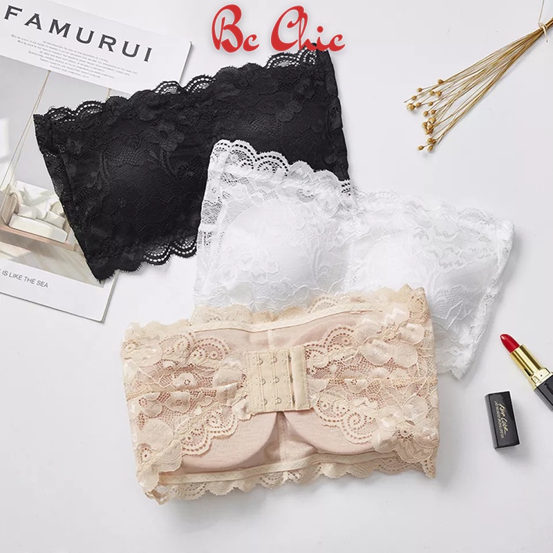 Áo REN QUÂY KHÔNG DÂY CÓ MÓC CÀI SAU CỰC QUYẾN RŨ DỄ MẶC 113 BC_CHIC LINGERIE