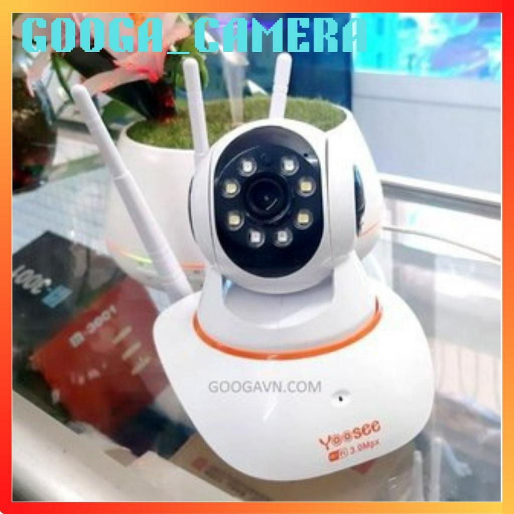 Camera ip wifi yoosee trong nhà 3 râu KO LAN & CÓ LAN hỗ trợ bật flash ban đêm quay màu- khe thẻ nhớ trên đầu - BH 1 NĂM