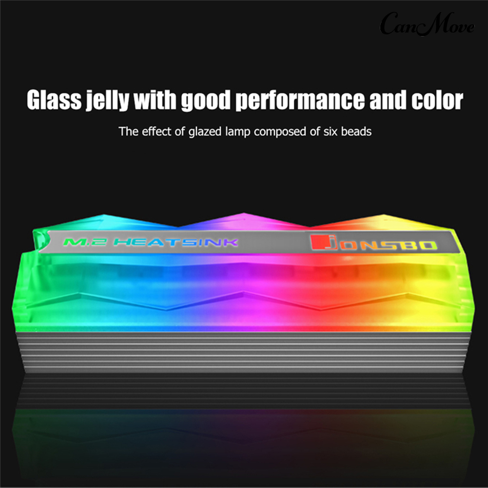 Canmove Jonsbo M.2-2 RGB/ARGB Colorful Light SSD Heatsink Solid State Hard Disk Radiator