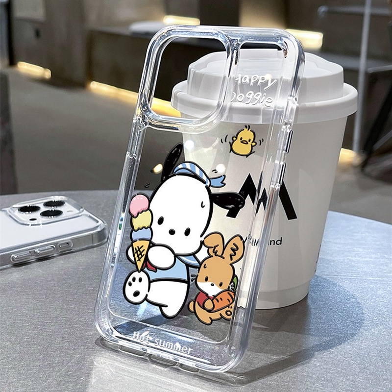 Ốp Điện Thoại Trong Suốt Hình Pochacco Cho iphone 11 13 7 8 Plus 12 13Pro Max X XS Max 7 8 SE 2020