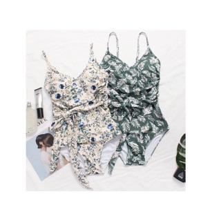 (có sẵn) Bikini liền thân nơ eo