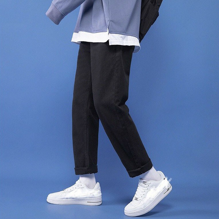 Quần baggy nam Tronshop1 TS901 2 màu thời trang, Quần nam ống suông