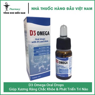 D3 Omega Oral Drops - Giúp Xương Răng Chắc Khỏe & Phát Triển Trí Não – Chai 10ml – Tổng Kho MiềnNam