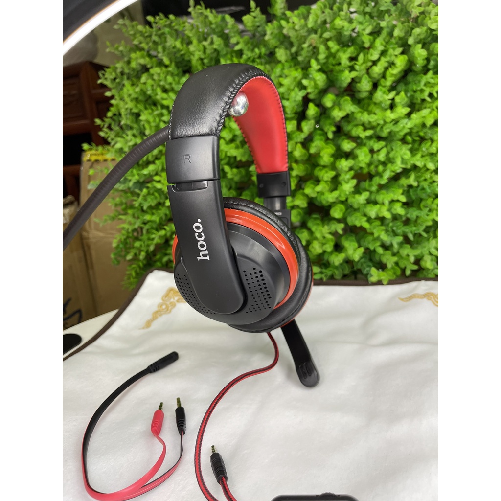 Tai Nghe Chụp Tai Gaming HOCO W103 Tai Phone Chơi Mọi Loại Game Có Micro Tăng Giảm Âm Lượng, Thiết Kế Cứng Cáp