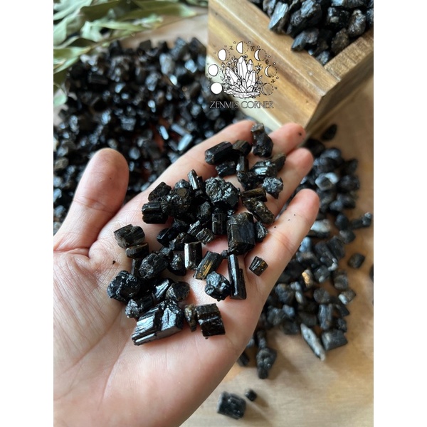 100g Black Tourmaline - Tourmaline đen thô tự nhiên thanh tẩy , bảo vệ