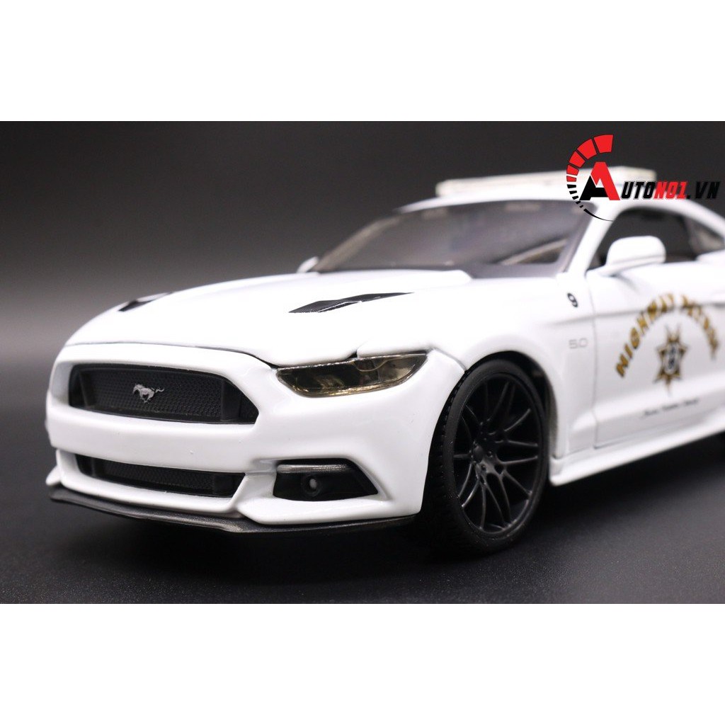 MÔ HÌNH XE FORD MUSTANG GT POLICE 2015 WHITE 1:24 MAISTO 4321