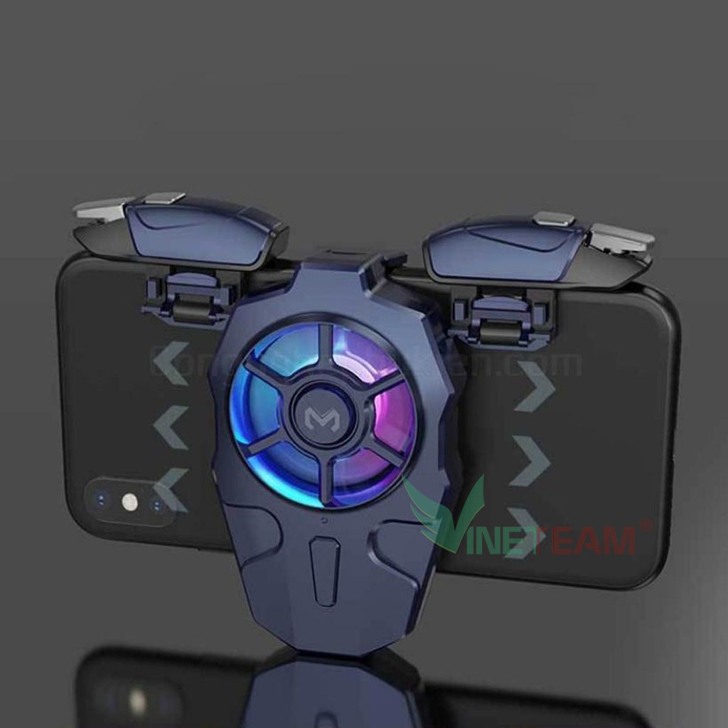 MEMO AK03 - Nút bấm auto táp kèm quạt tản nhiệt chơi PUBG Mobile chơi game cực thích , quạt cực mát -dc4458
