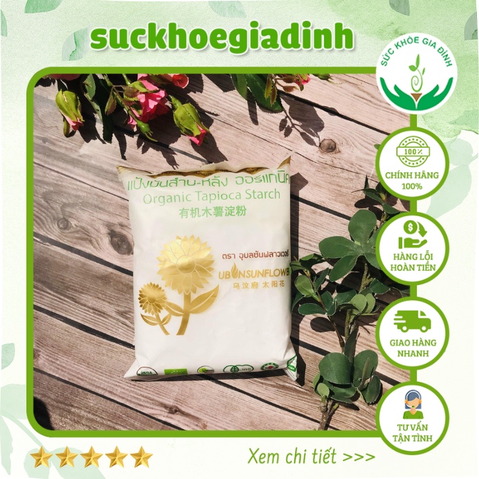 Tinh Bột Năng Hữu Cơ Ubon Thái Lan 400gr