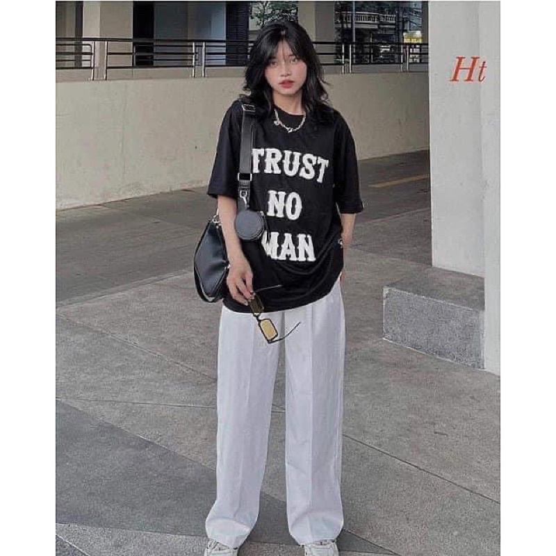 Áo thun cotton tay lỡ dáng rộng unisex - HECHO KHANH THU