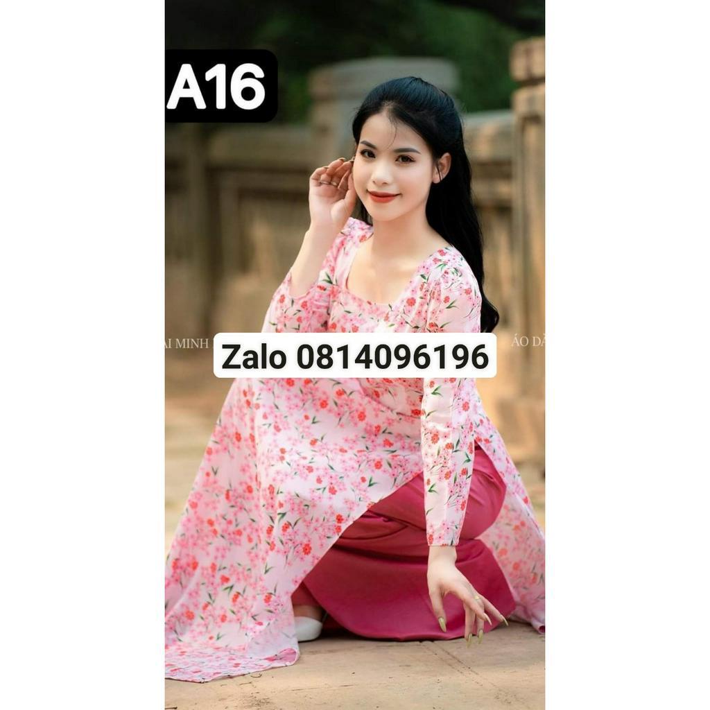 ÁO DÀI HÓA NHÍ MÀU HỒNG DỄ THƯƠNG ĐỦ SIZE CÓ DÃN VÀ RŨVIDEO SHOP TỰ QUAY