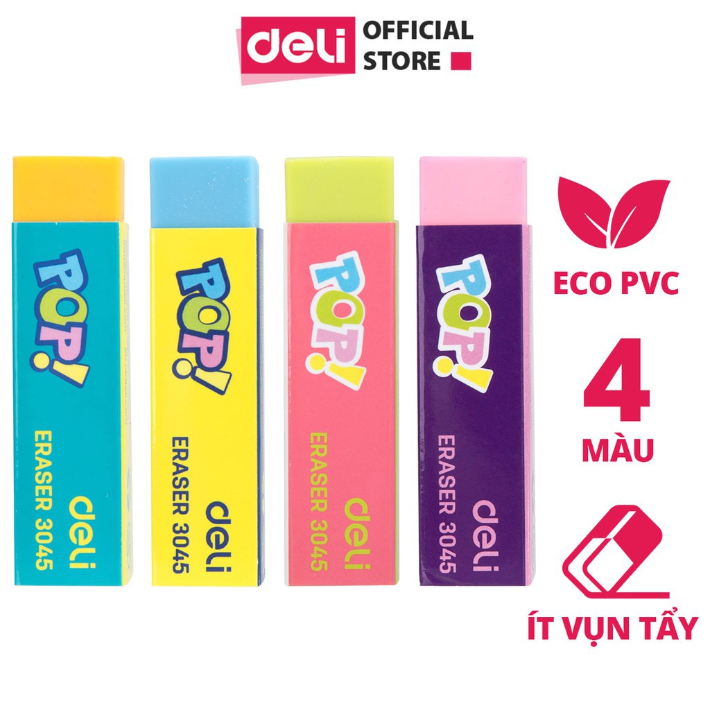 Tẩy chì deli tẩy sạch màu đẹp