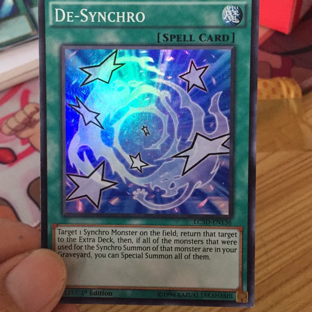 [Thẻ bài yugioh] Ma pháp De-Synchro - De synchro - LC5D-EN136 & DBHS-JP044