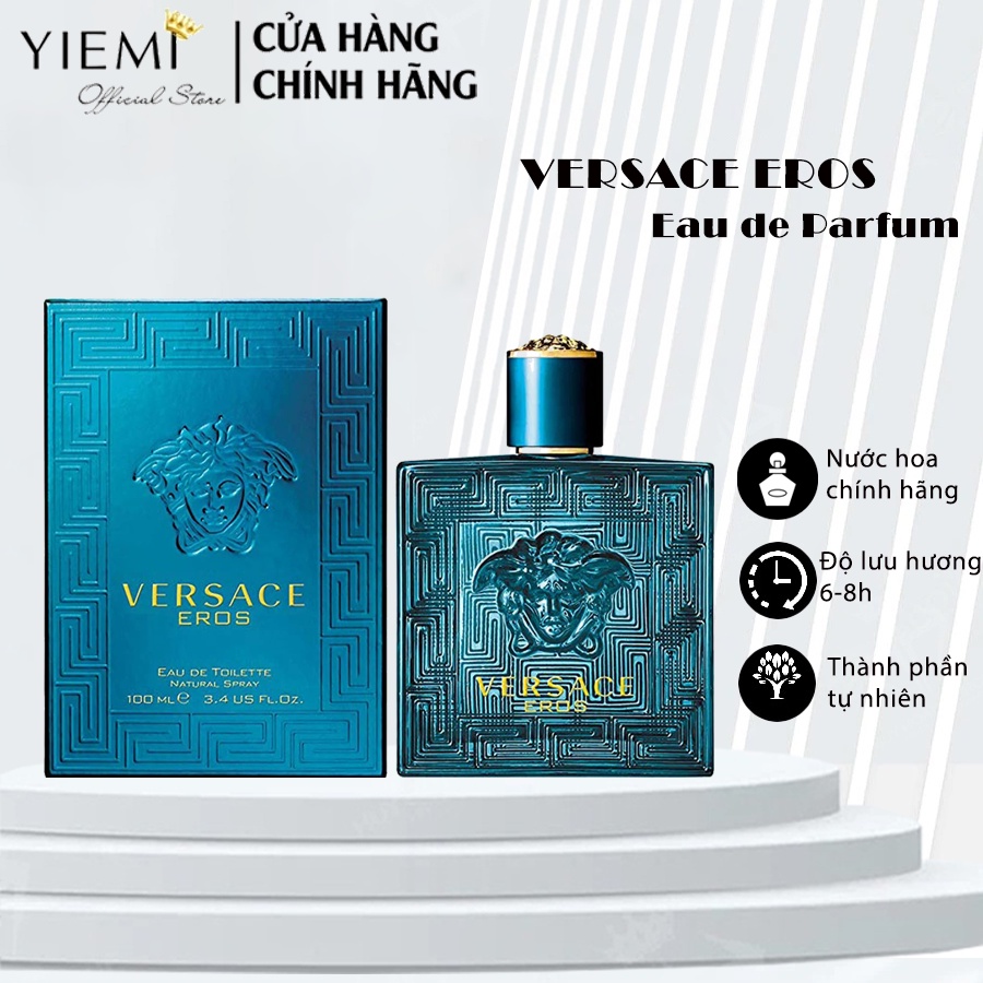 Nước hoa nam cao cấp VERSACE EROS chính hãng. hương thơm mạnh mẽ và nam tính