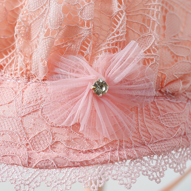 Mũ Ren Mềm Thoáng Khí Kiểu Công Chúa Cho Bé Gái