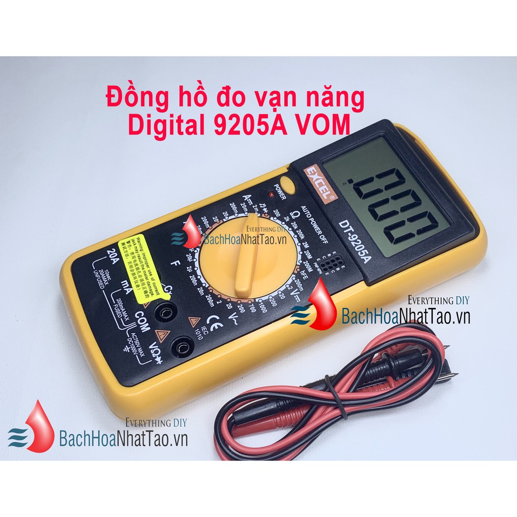 Đồng hồ đo vạn năng Digital 9205A VOM