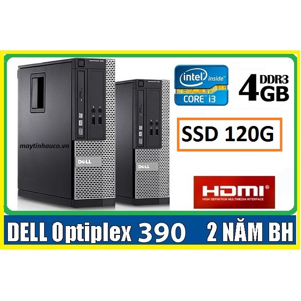 Máy tính để bàn đồng bộ Dell optiplex 390 ( Core i3 / 4G / SSD 120G ),Có HDMI , | WebRaoVat - webraovat.net.vn