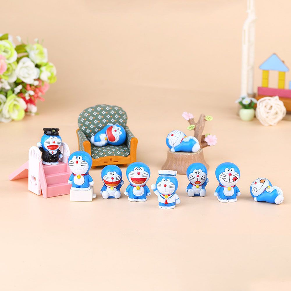 Set 10 Mô Hình Đồ Chơi Nhân Vật Trong Phim Hoạt Hình Doraemon