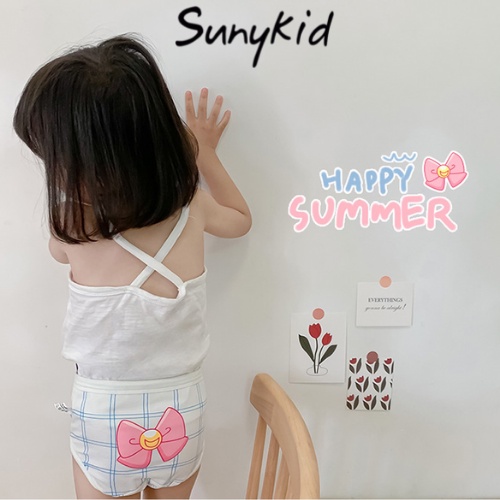 Quần lót bé gái combo 3 quần chíp trẻ em cotton cherry HCN061 Sunykid cho bé từ 2- 8 tuổi