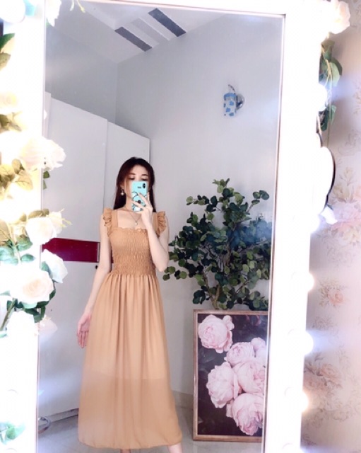 Đầm maxi cánh tiên bo chun (hình thật+video) | BigBuy360 - bigbuy360.vn