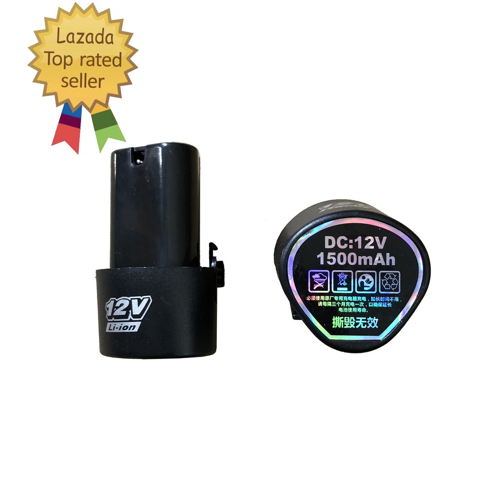 Pin Li-ion 12V 1500mAh - Pin máy khoan 12v - MUA 4 PIN TẶNG 1 SẠC