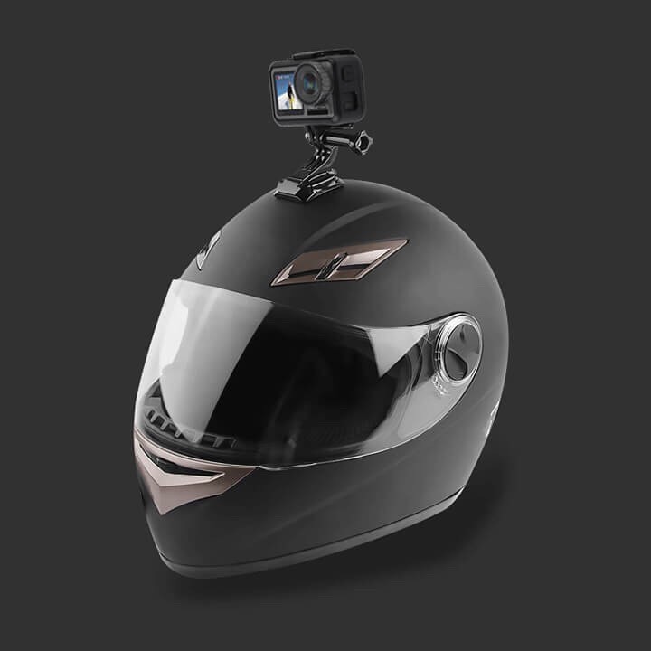 Khớp mount đa hướng gắn Gopro lên mũ bảo hiểm, kính xe