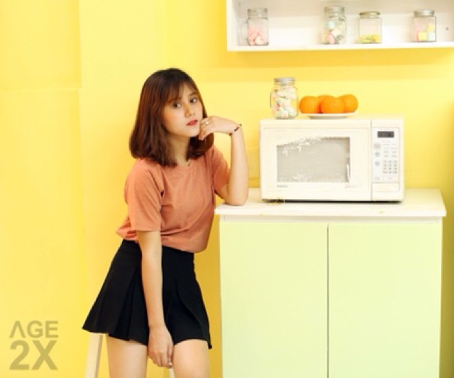 Áo phông trơn đốm AGE2X nam nữ | BigBuy360 - bigbuy360.vn