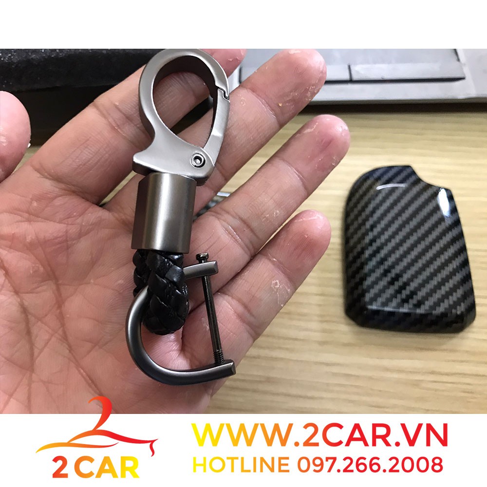 Ốp chìa khóa carbon xe Vios/Yaris 2019-2021 vân Cacbon cao cấp