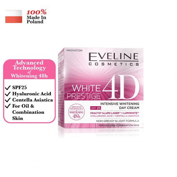 Kem dưỡng trắng da ngày Eveline White Prestige 4D 50ml ( mẫu mới)