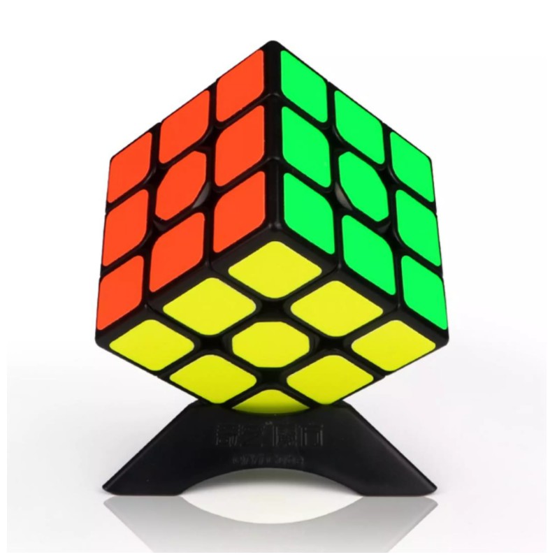 Rubik 3x3 QiYi loại viền đen Rubik 3 Tầng rèn luyện tư duy phản xạ