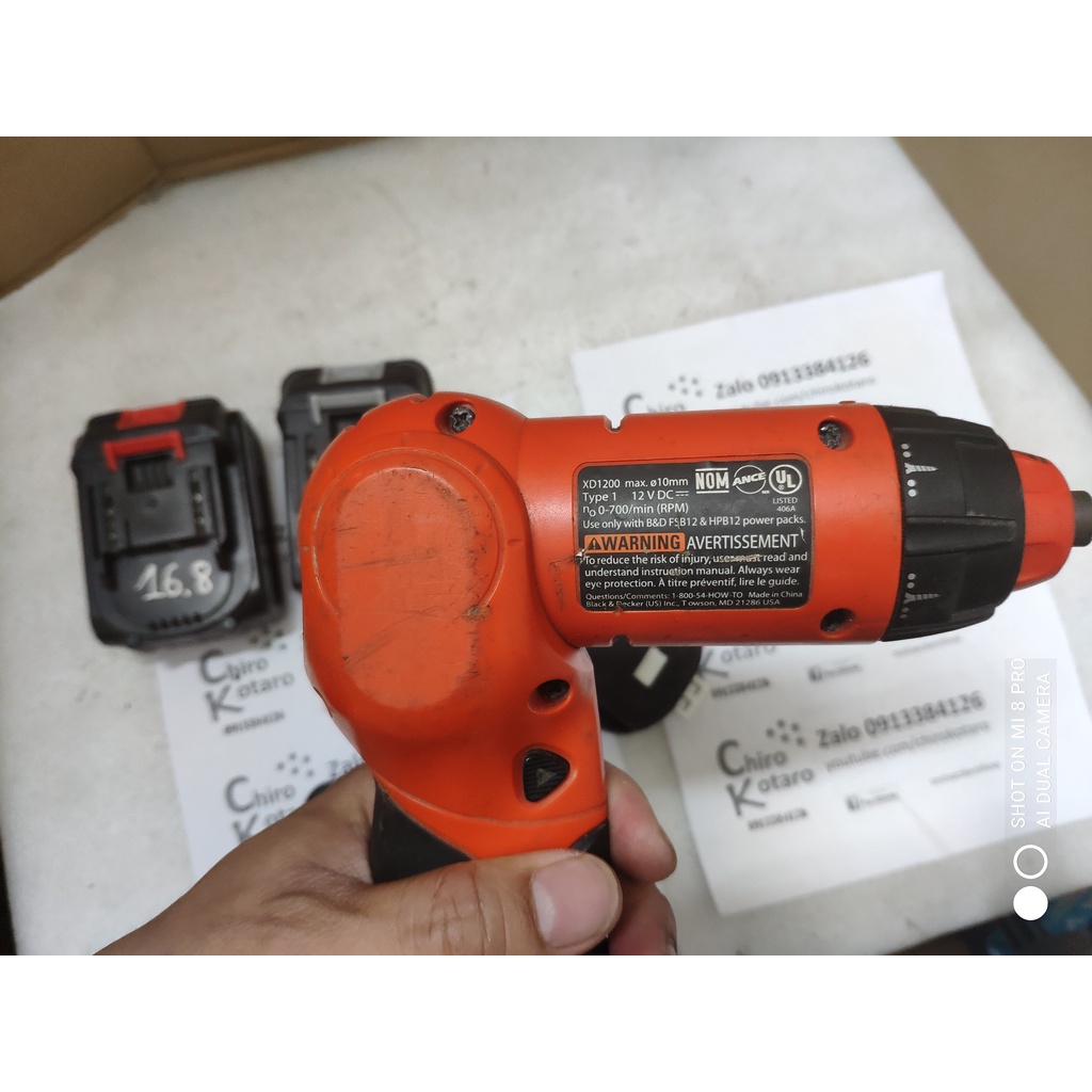 Đế chuyển pin cho máy Black Decker 12V NiCD dạng cài sang dùng hộp pin Makita LXT cài 12V 14V