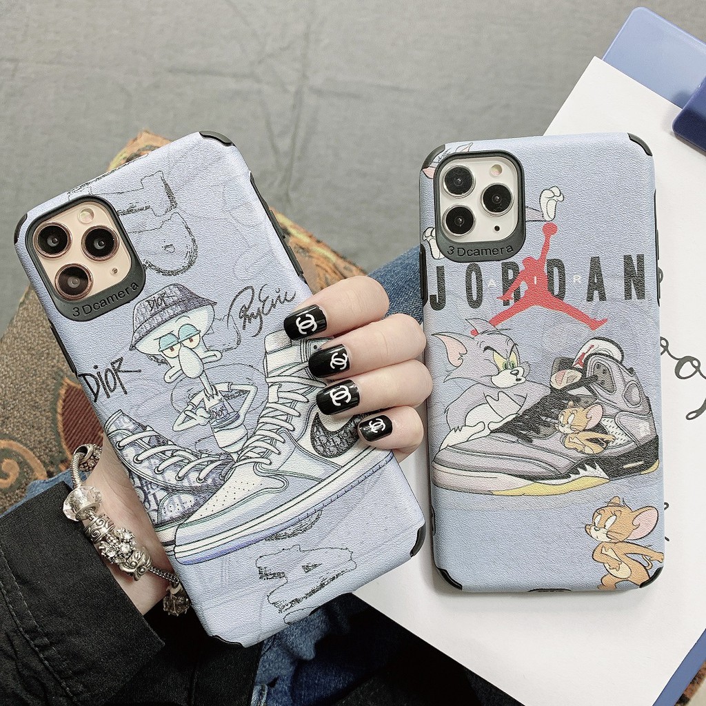 [ SAMSUNG ] Ốp Lưng Da IMD Sneaker Cartoon I - R056