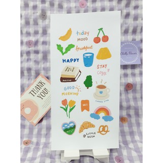 Sticker happy day trang trí sổ siêu xinh