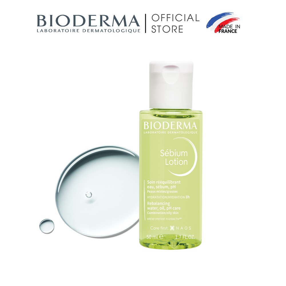 Dung dịch cân bằng cho da hỗn hợp và da dầu Bioderma Sébium Lotion - 50ml