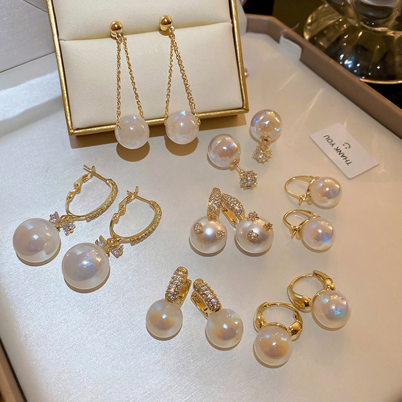 Bông Tai Ngọc Trai Sang Trọng Thời Trang