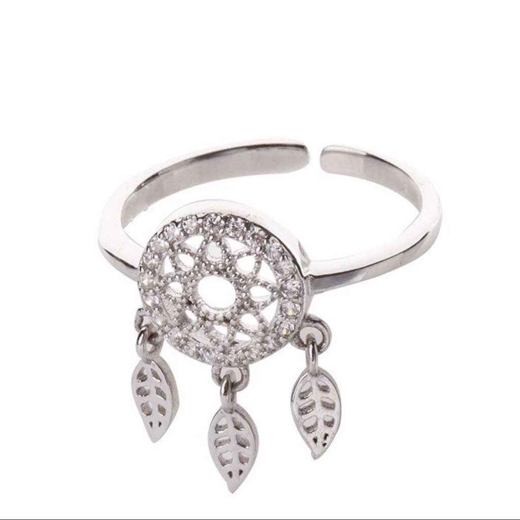 Nhẫn bạc 925 Dream Catcherr xinh xắn lạ mắt thu hút Dế Bạc - N4958