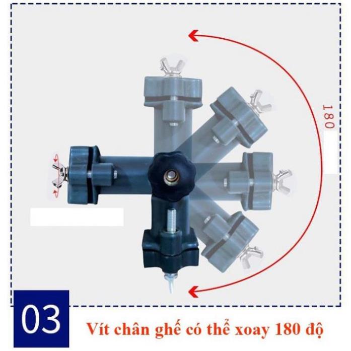 Pass Đa Năng Gắn Ghế Câu Cá , Khay Đựng Mồi, Chống Cần Câu DCC4 đồ câu FISHING_HD