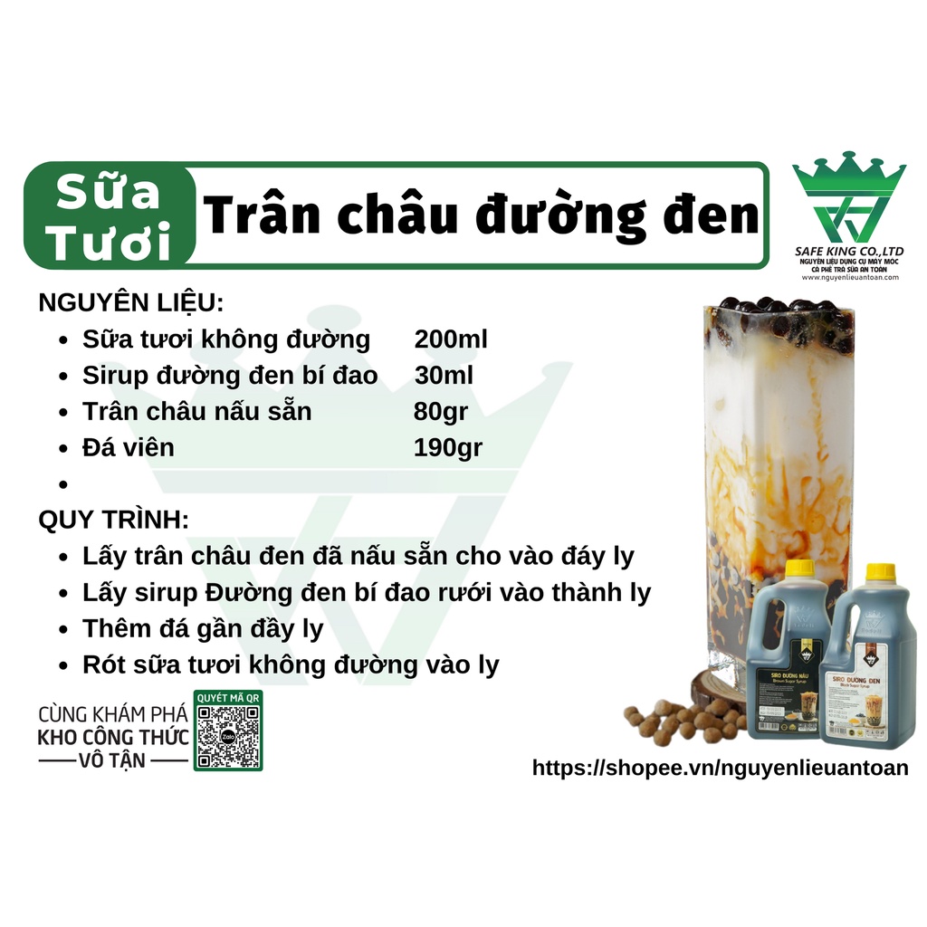 Sirup/Siro Đường Đen Hương Bí Đao Chai 2 Lít Dùng Liền Không Sơ Chế